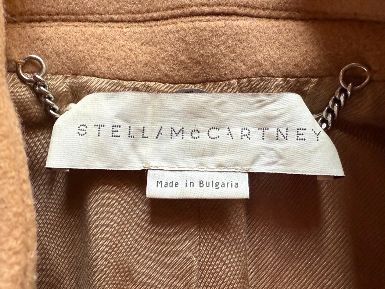 Stella McCartney Bryce camel coat