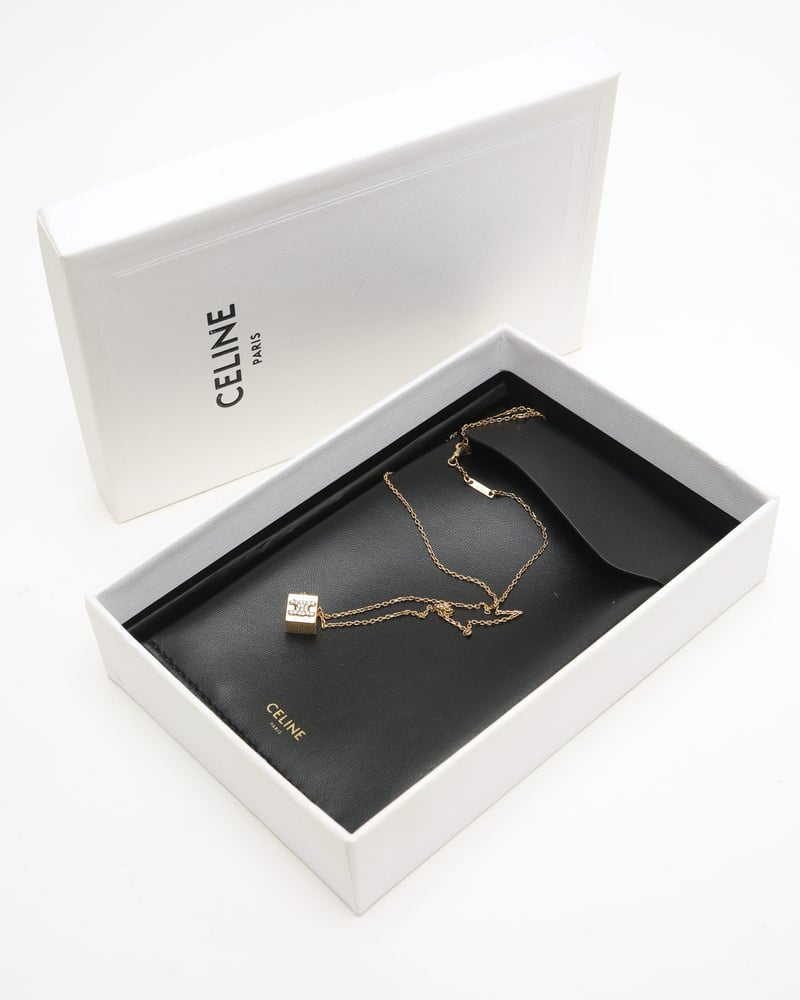 Celine Céline Triomphe Rhinestone Necklace