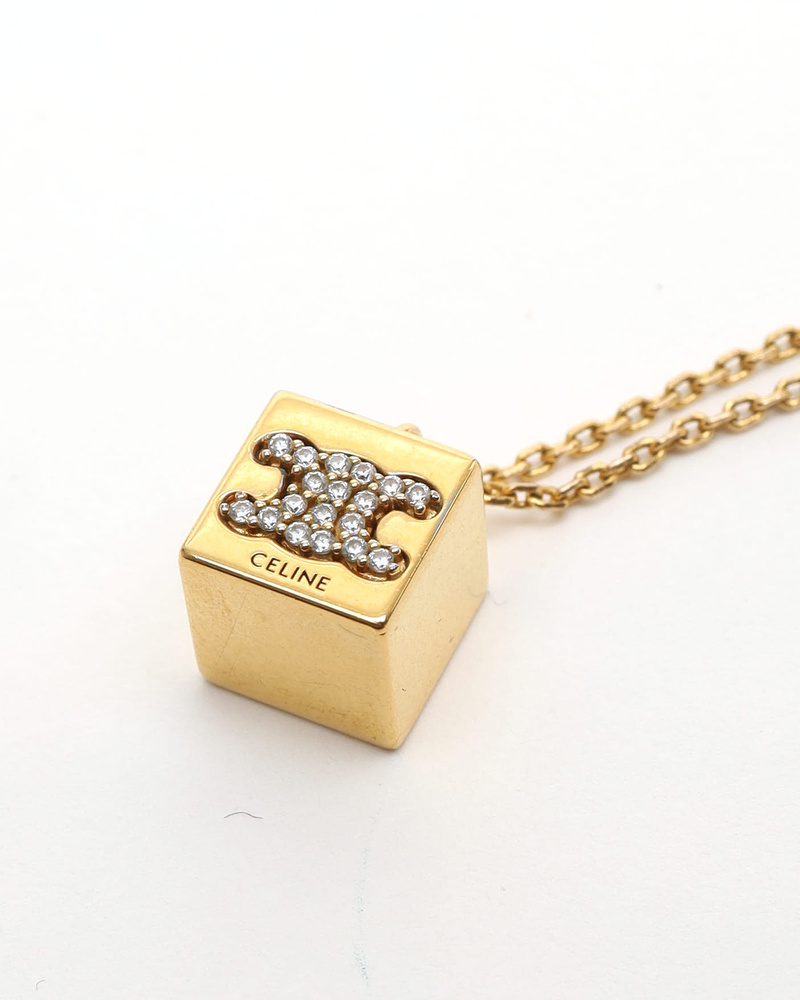 Celine Céline Triomphe Rhinestone Necklace