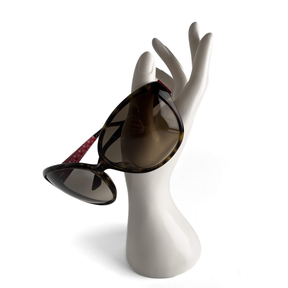 Christian Dior Cannage Acetate Oversized Brown