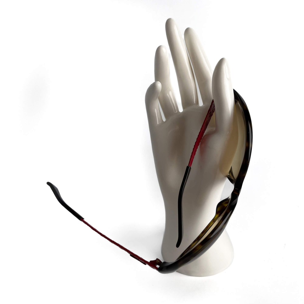 Christian Dior Cannage Acetate Oversized Brown