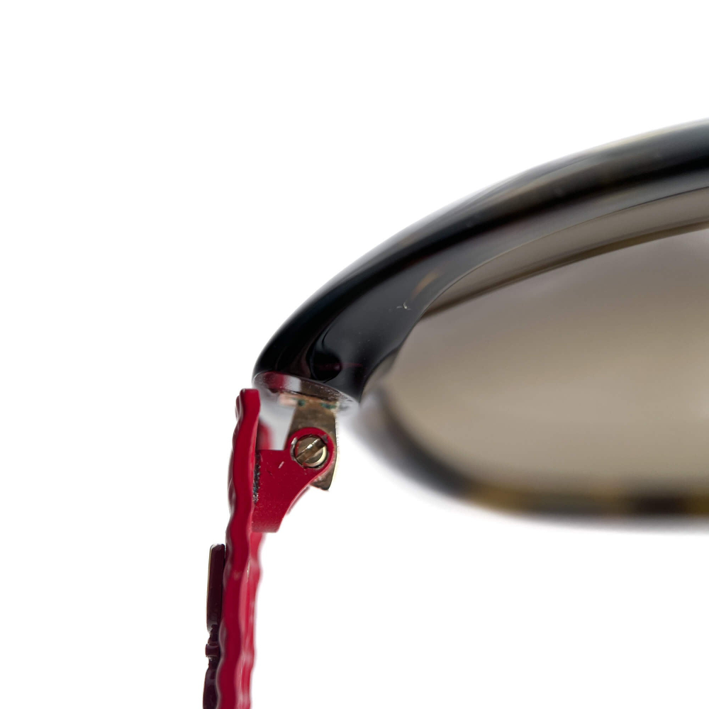 Christian Dior Cannage Acetate Oversized Brown