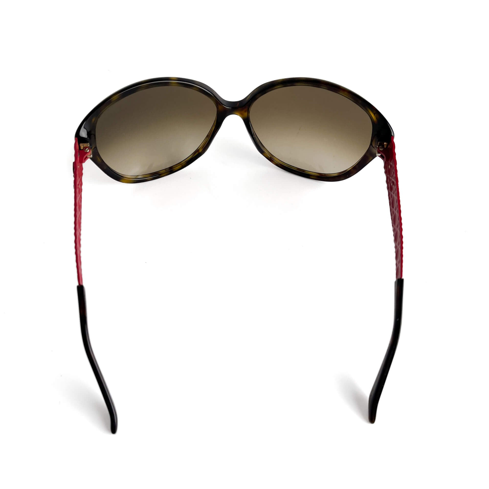 Christian Dior Cannage Acetate Oversized Brown