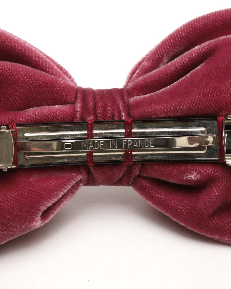 Chanel Velour Ribbon Hair Clip