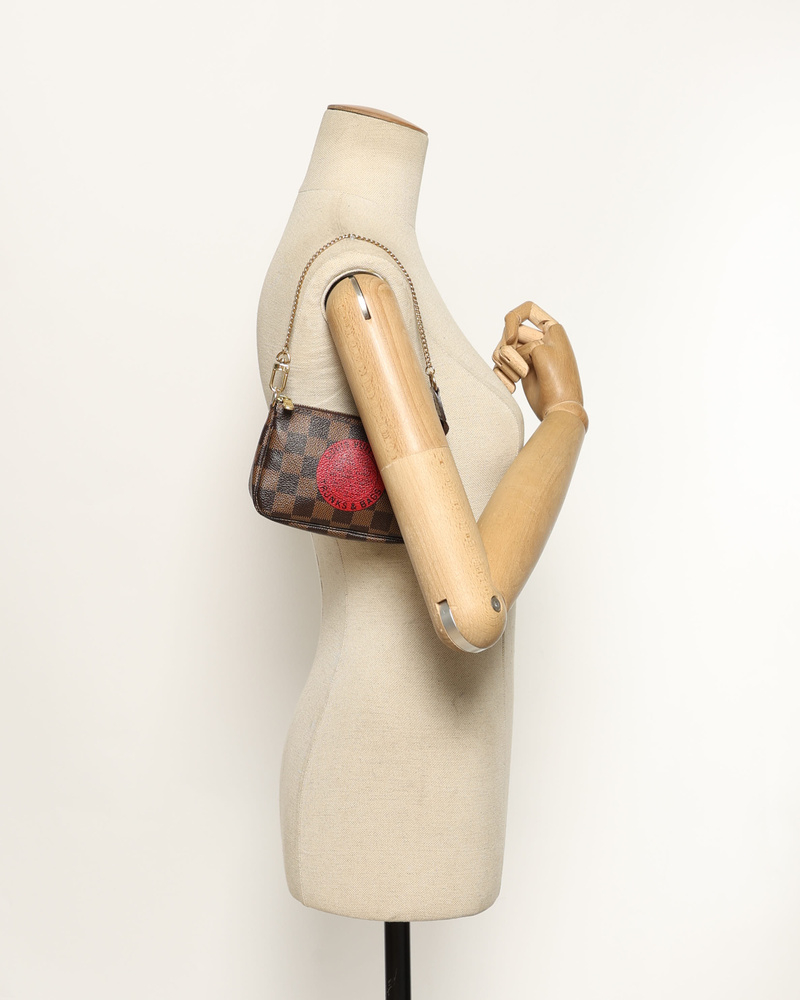 Louis Vuitton Damier Ebene Mini Pochette Accessories Bag