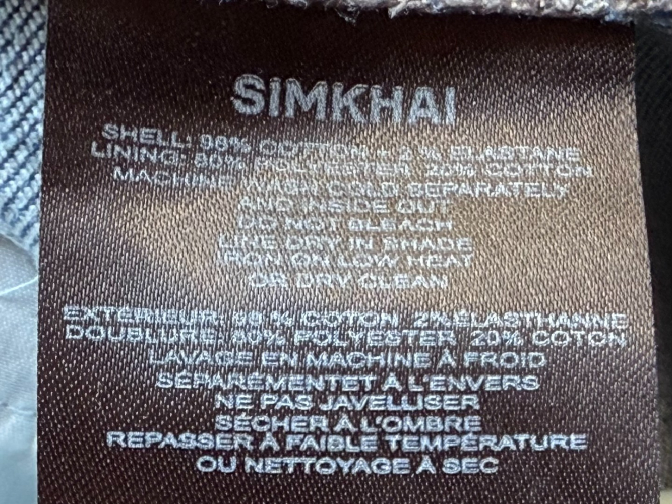 Jonathan Simkhai Ansel Denim-Hose mit geradem Bein