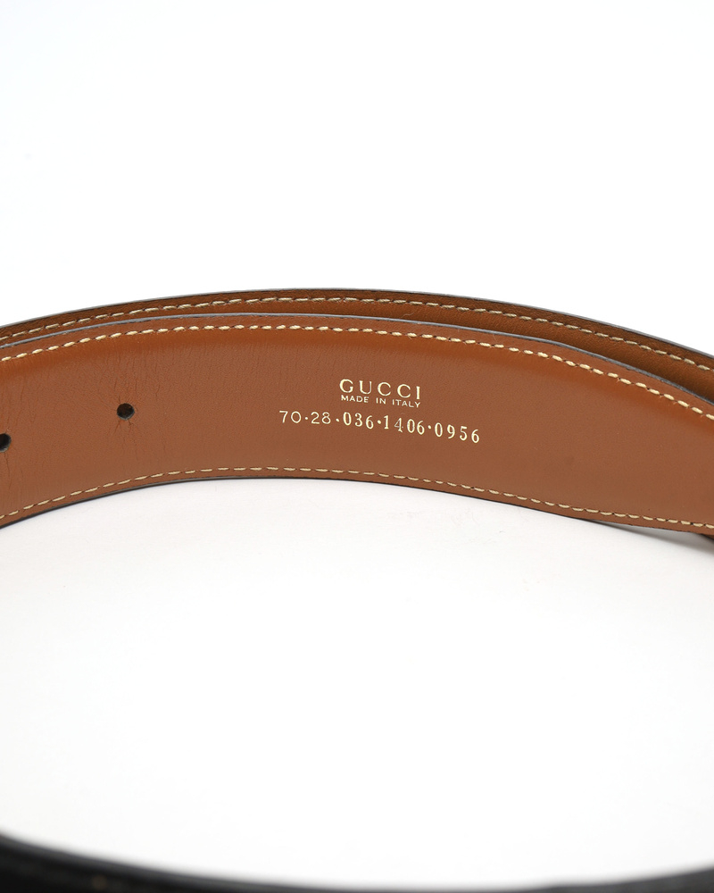 Gucci G Leather Belt