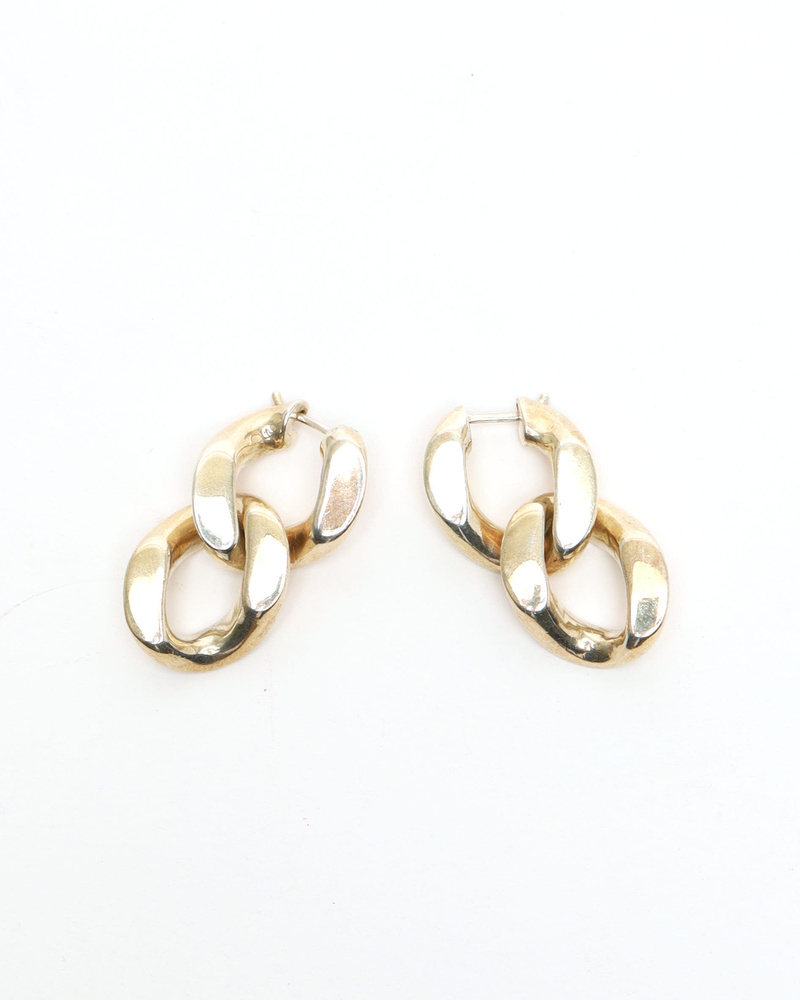 Bottega Veneta Dangling Silver Earrings