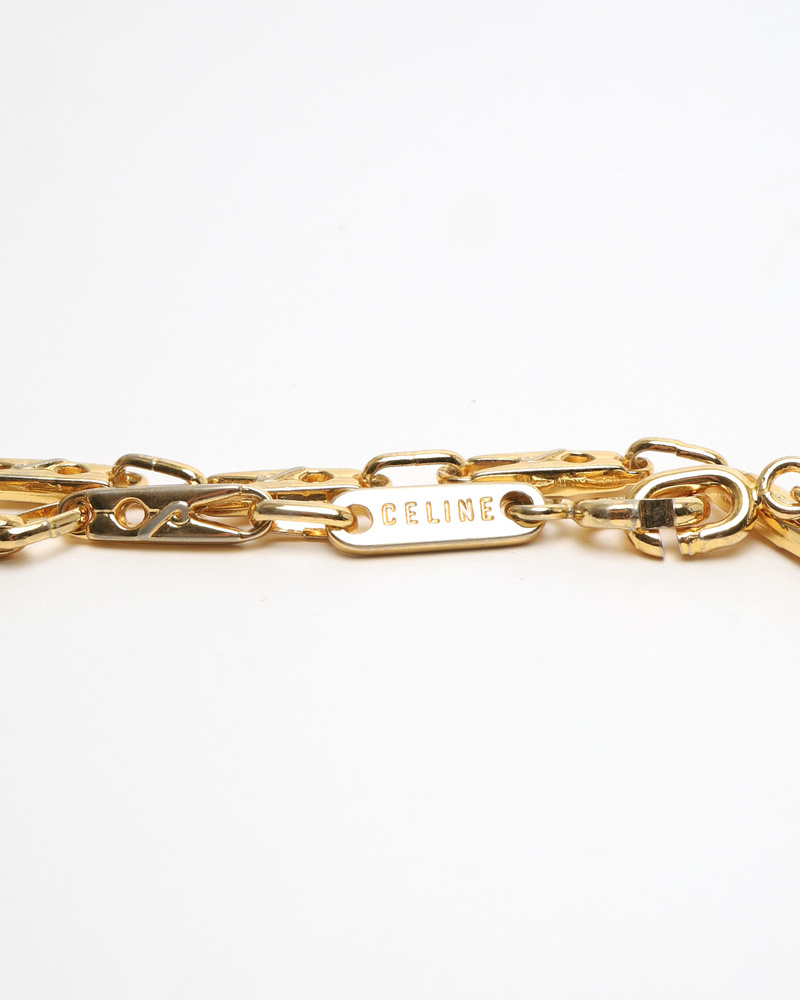 Celine Céline Paperclip Necklace