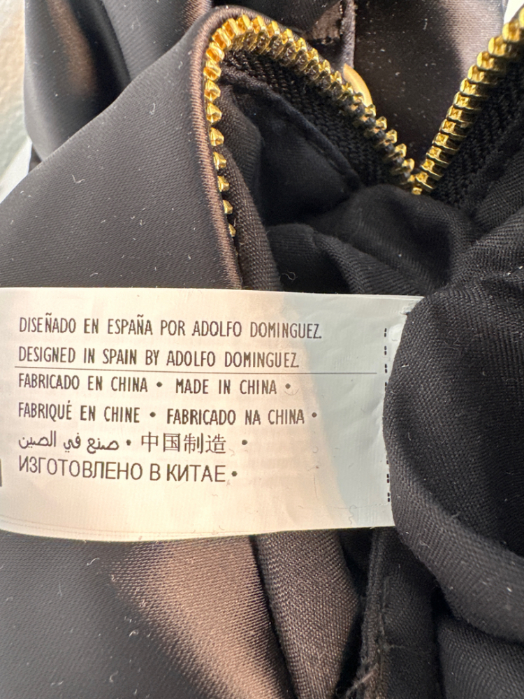 Adolfo Dominguez Sac en satin de nuit