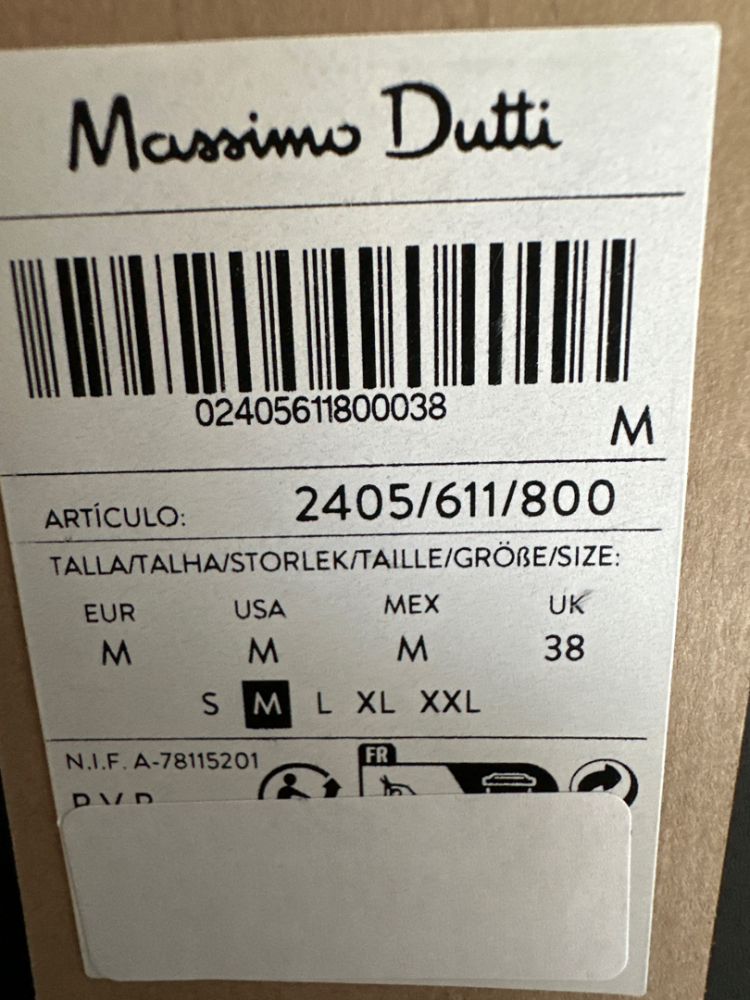 Massimo Dutti Trench noir classique