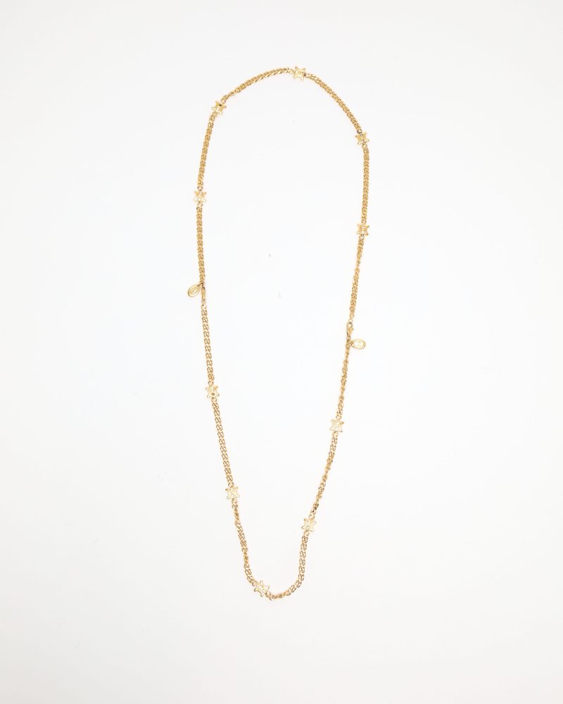 Celine Céline Macadam Rhinestone Necklace