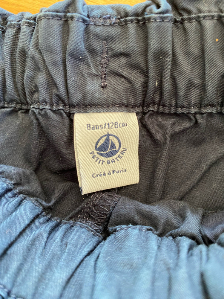 Petit Bateau Bermuda bleu marine en coton