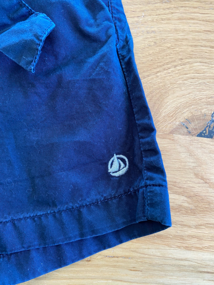 Petit Bateau Bermuda bleu marine en coton