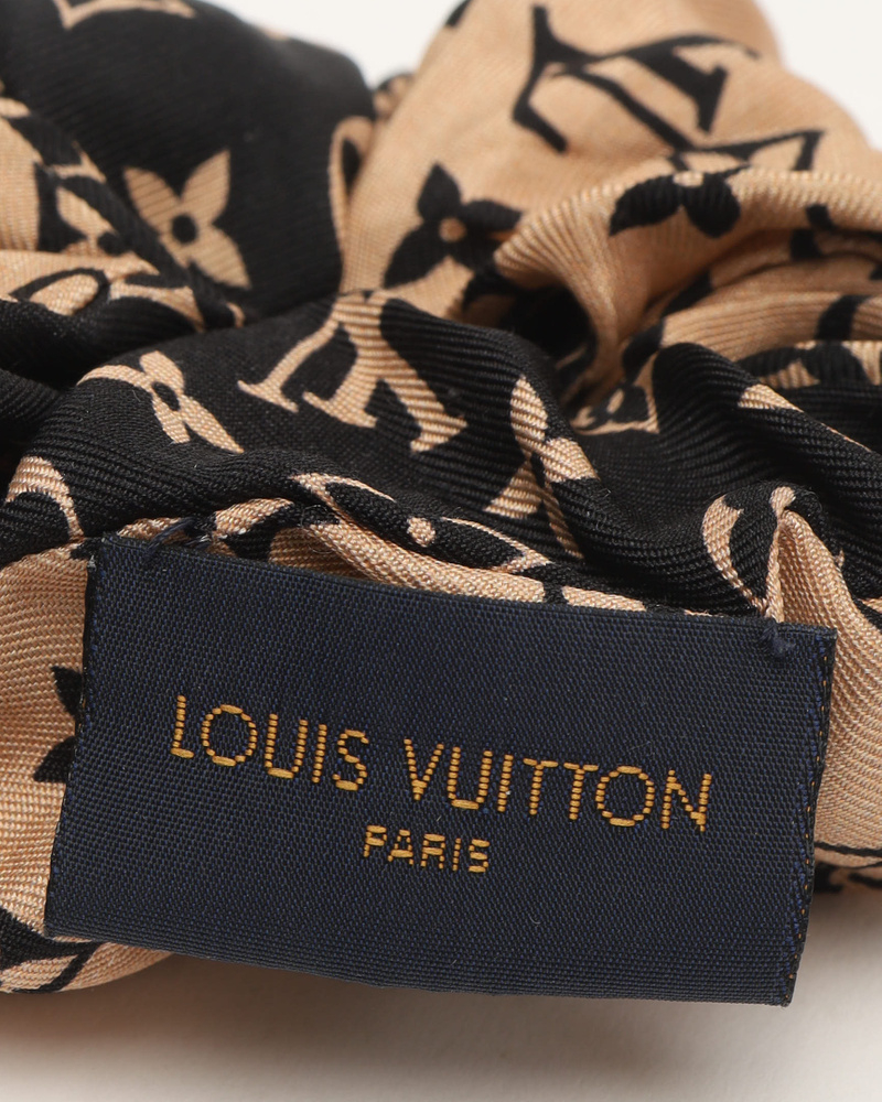 Louis Vuitton Set Of 2 Silk Hair Scrunchies