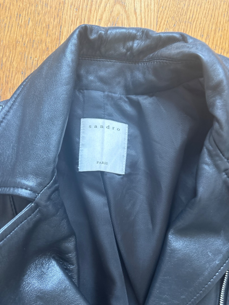 Sandro Leather biker jacket