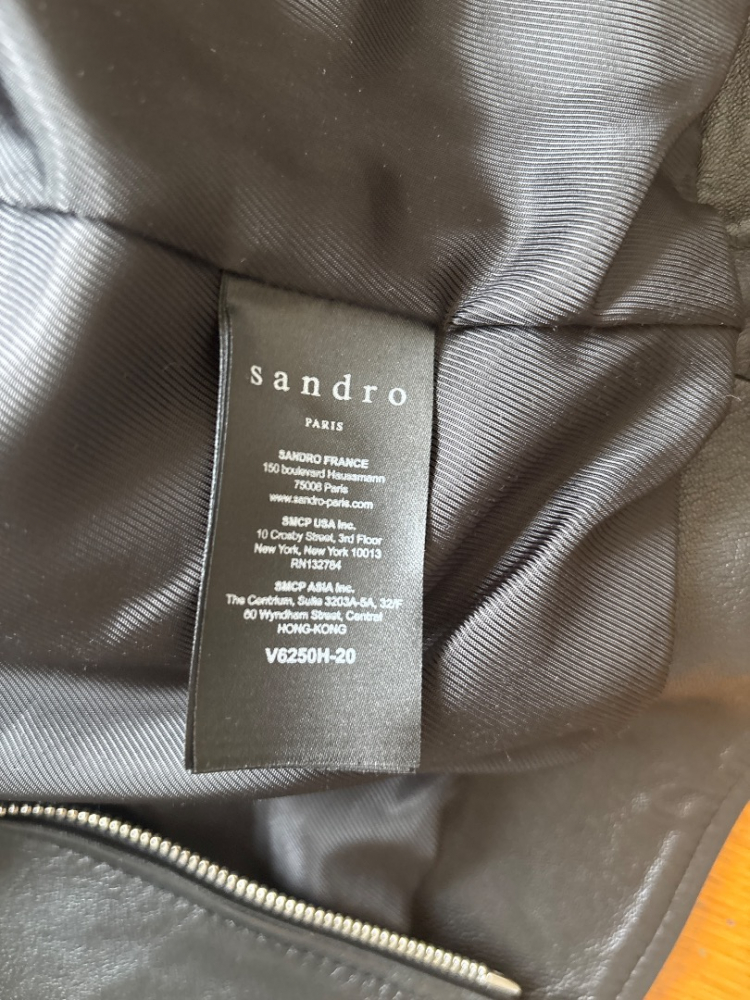 Sandro Leather biker jacket