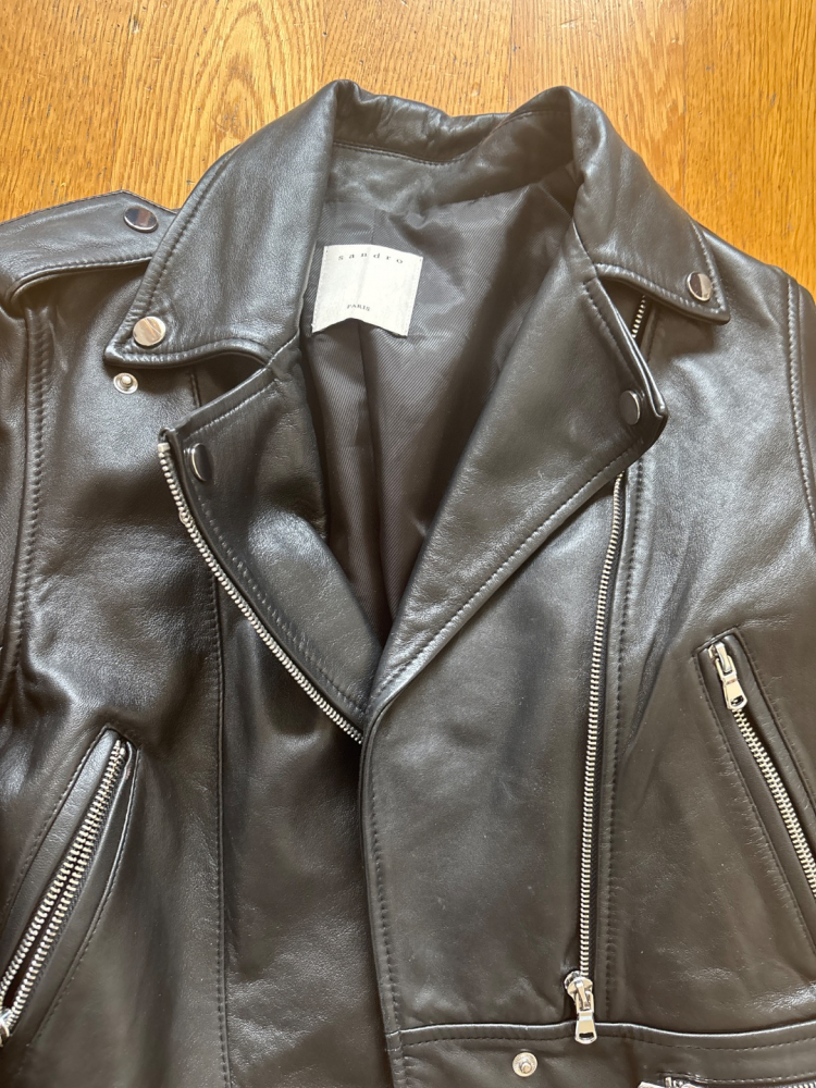 Sandro Leather biker jacket