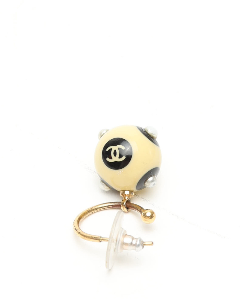 Chanel Coco Mark Pearls Earrings