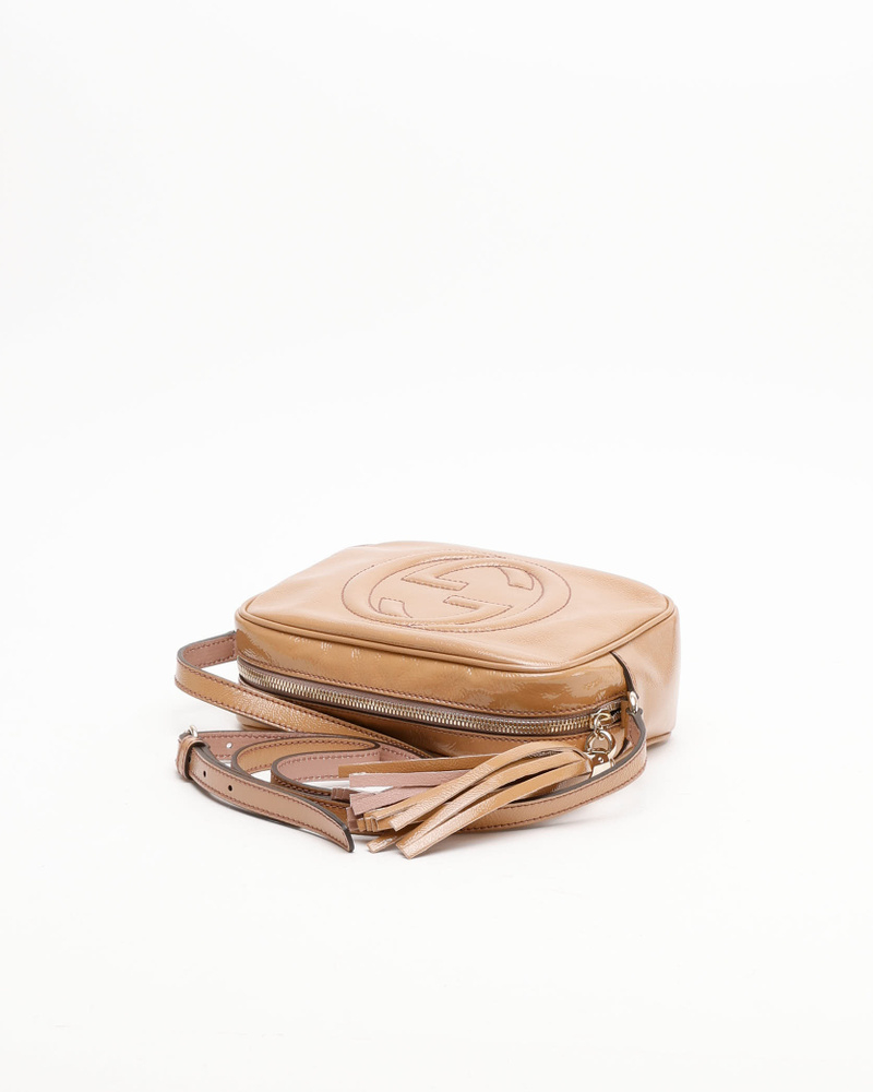 Gucci Patent Soho Disco Camera Bag