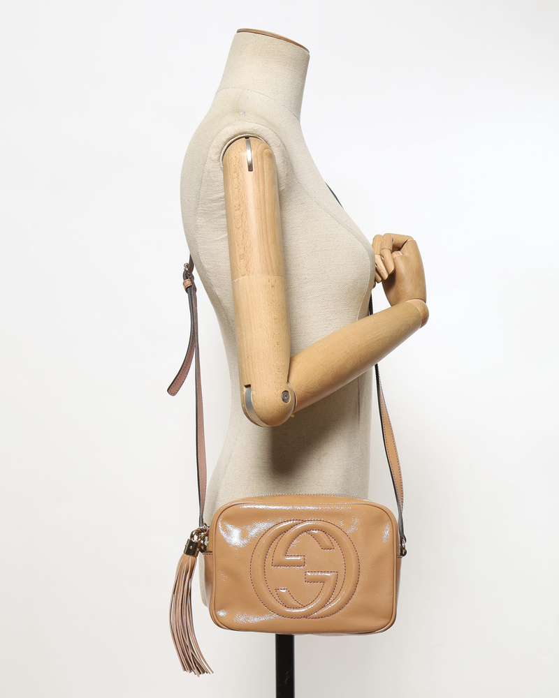 Gucci Patent Soho Disco Camera Bag
