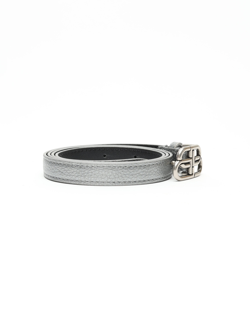 Balenciaga BB Logo Leather Belt