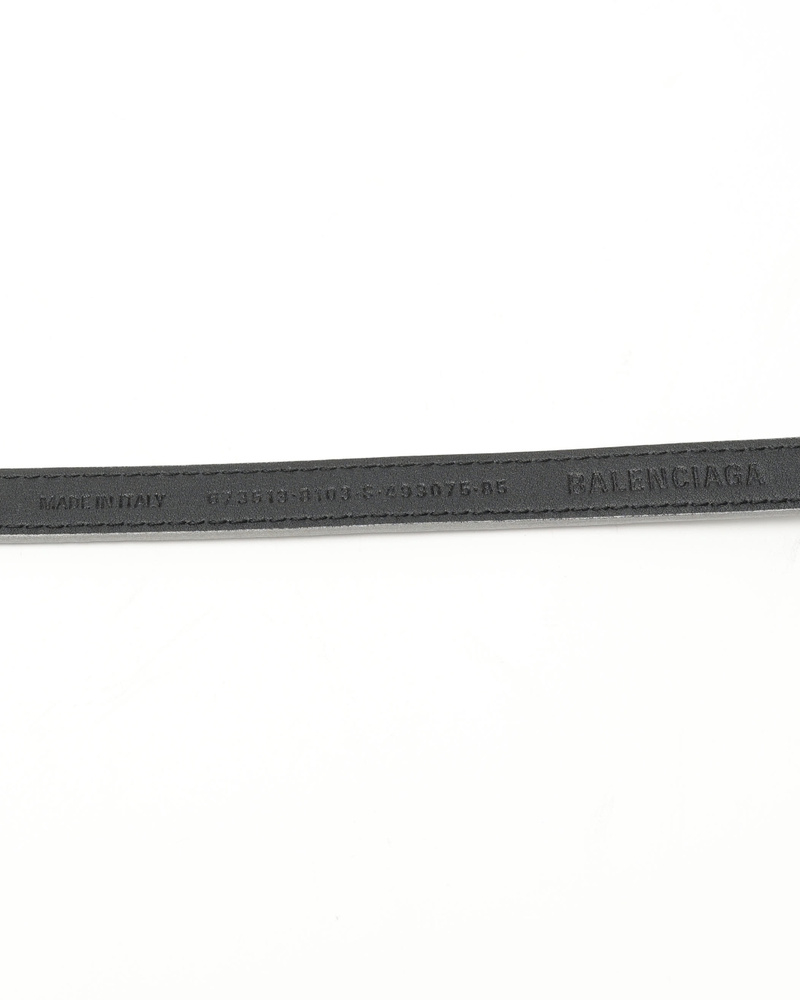 Balenciaga BB Logo Leather Belt