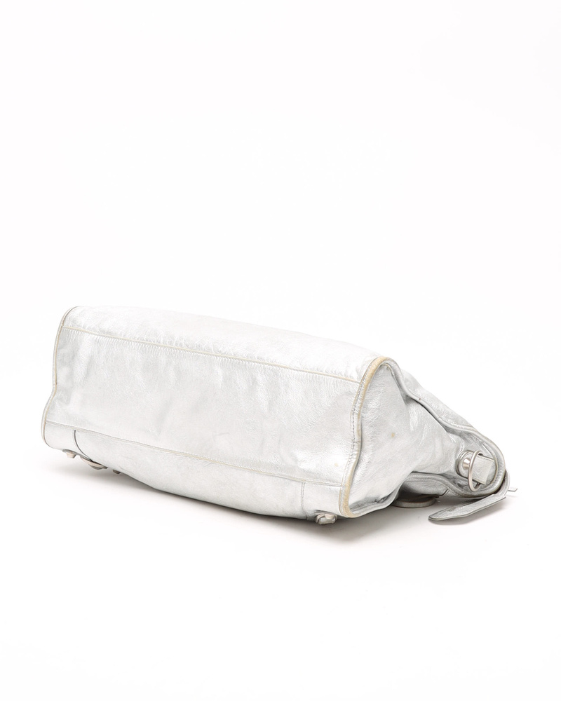 Balenciaga Classic Metallic Motocross City Bag