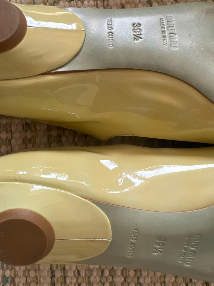 Miu Miu Bernice baby acqua flats