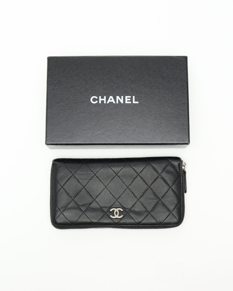 Chanel Long Zip Around Wallet