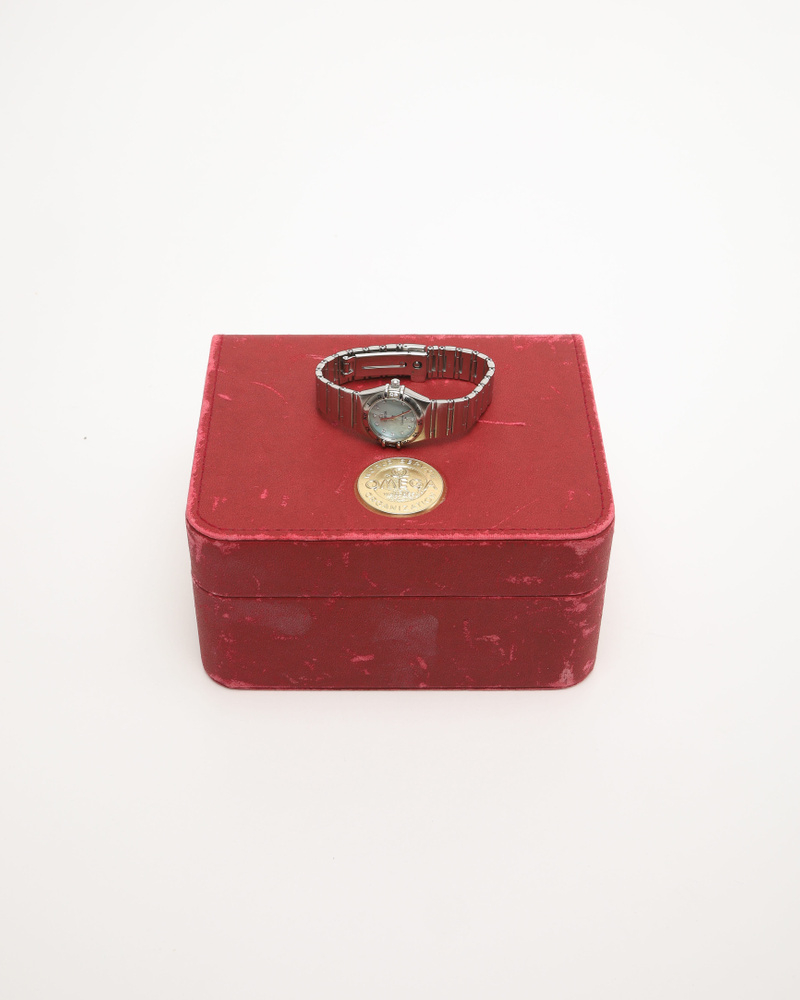 Omega Lady-Constellation 22,5mm Ref 1567.86 Full Set Mother-of-Pearl Diamond Dial Watch