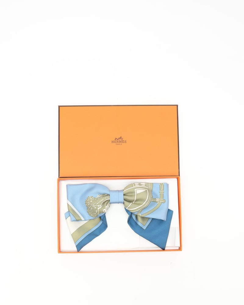 Hermès Silk Ribbon Hair Clip