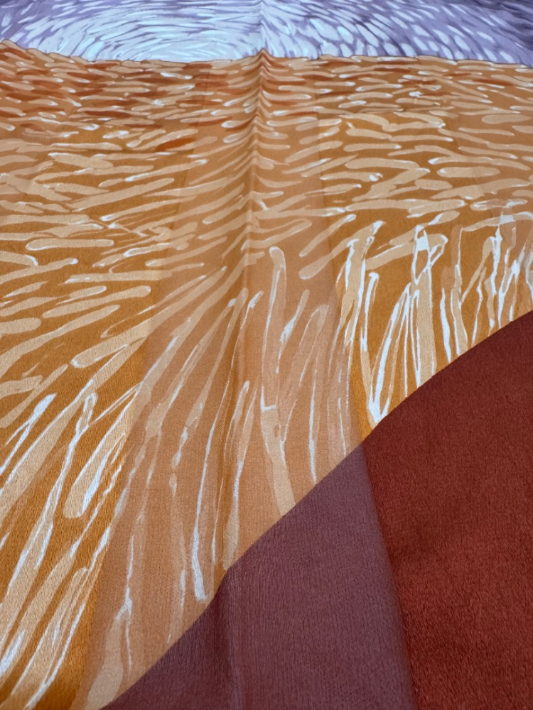 Valentino Garavani Tribal Abstract woven Silk Scarf