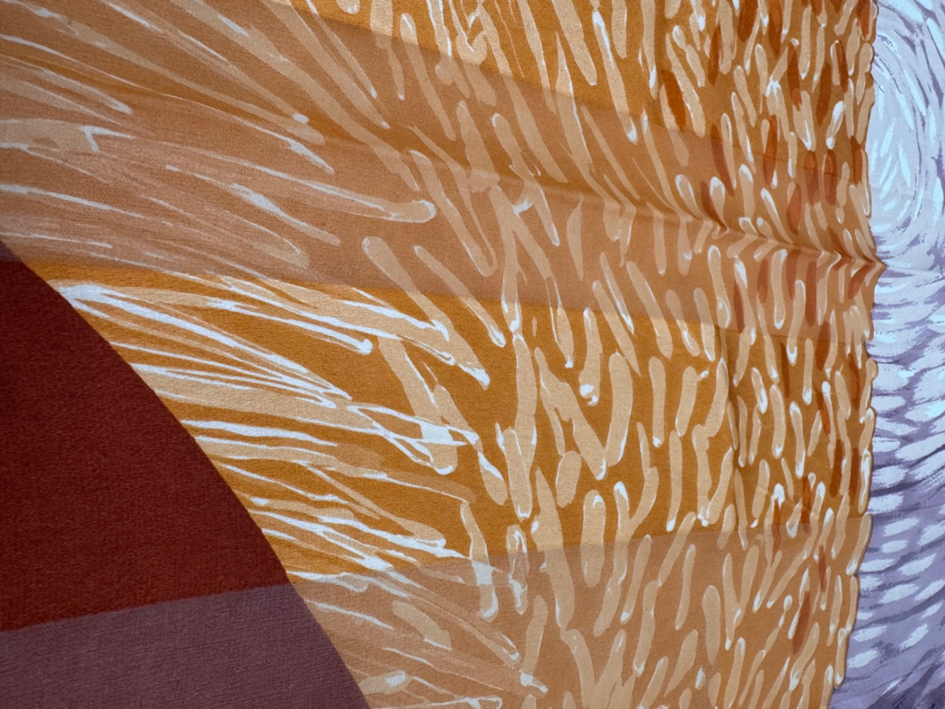 Valentino Garavani Tribal Abstract woven Silk Scarf