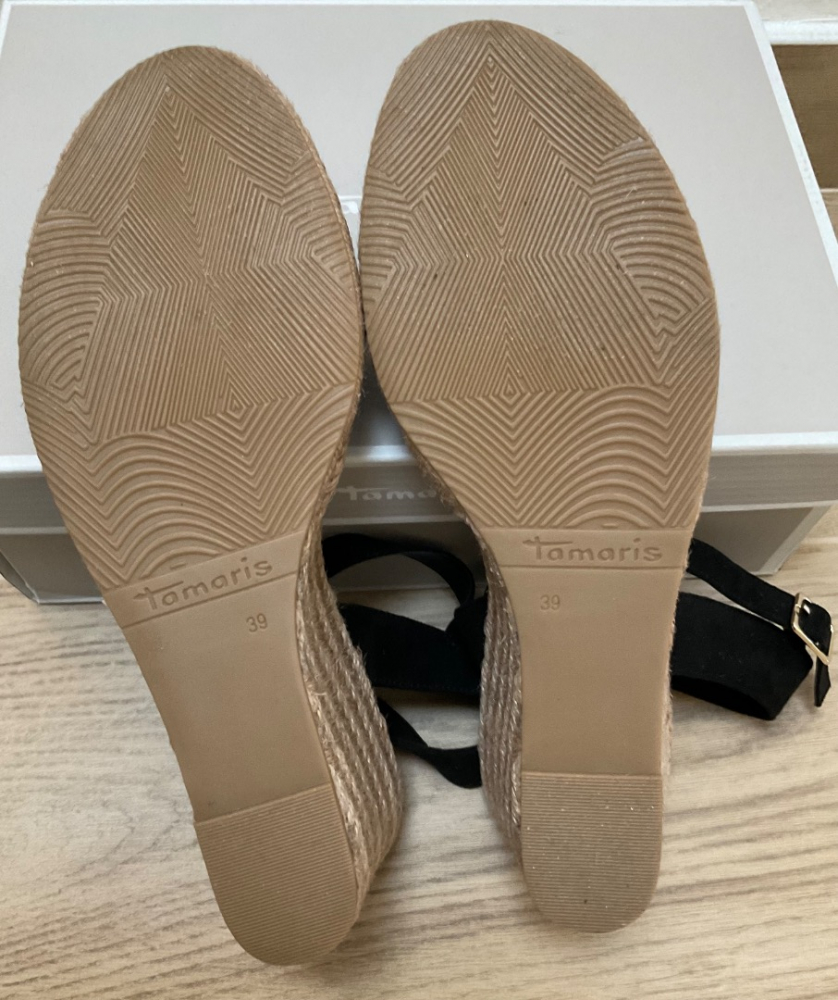 Tamaris Espadrilles black NEUVES