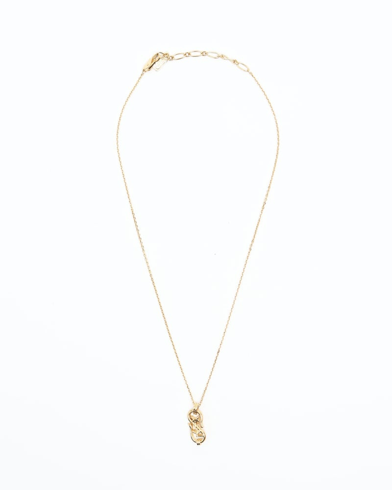 Saint Laurent Logo Pendant Necklace