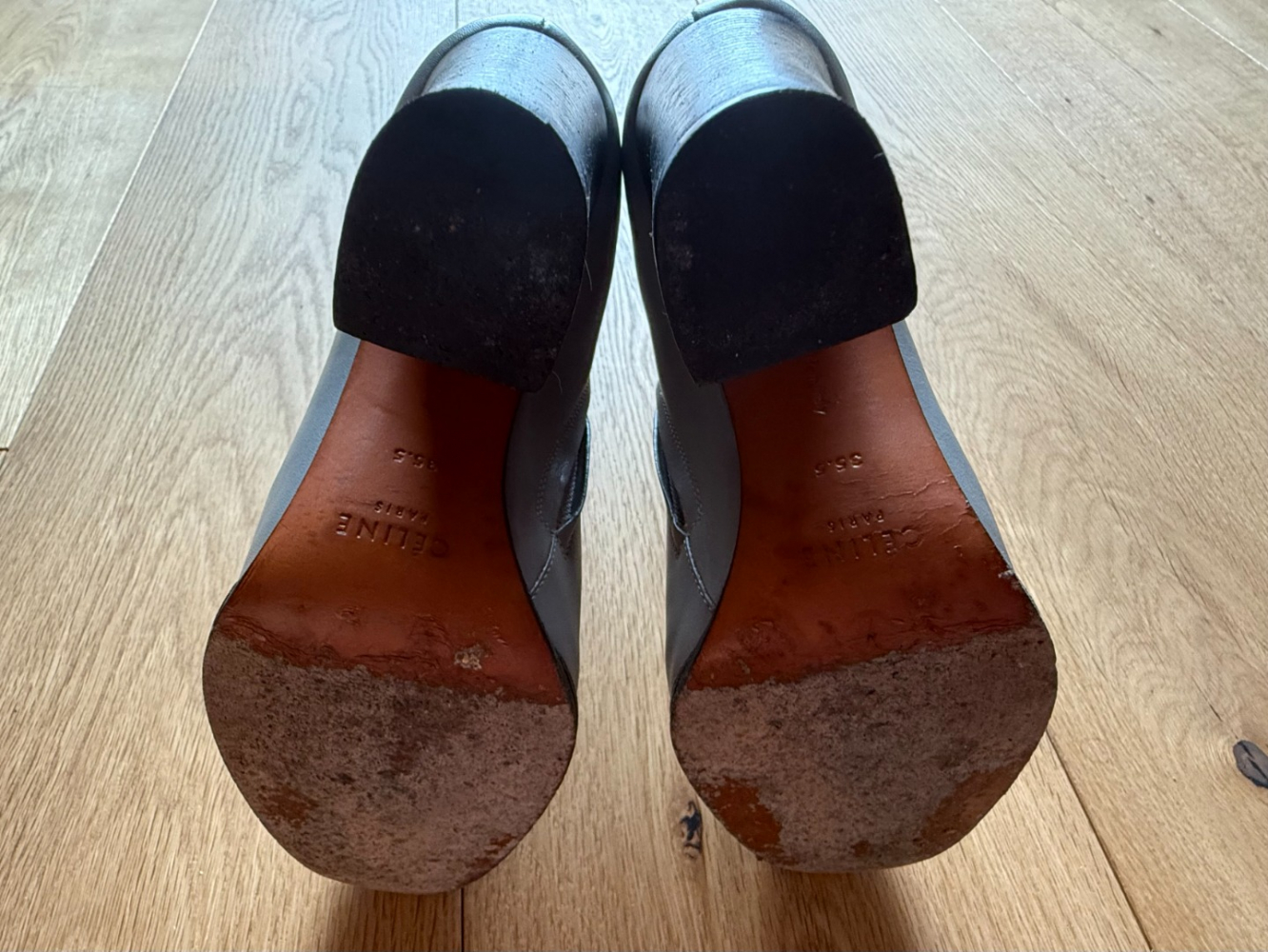 Celine Sleek grey ankle boots, Phoebe Philo