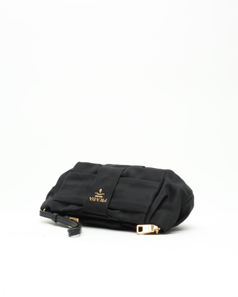 Prada Tessuto Ribbon Toiletry Pouch