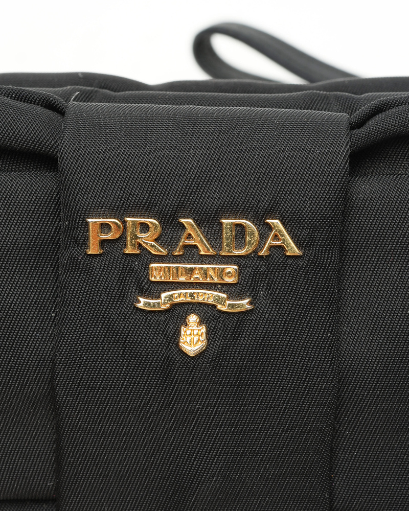 Prada Tessuto Ribbon Toiletry Pouch