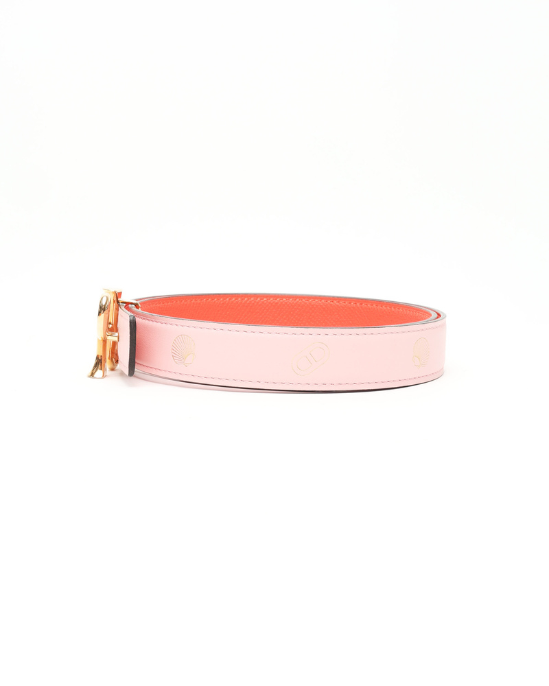 Hermès Sur Mer Reversible Leather and Cor Baroque Belt Buckle