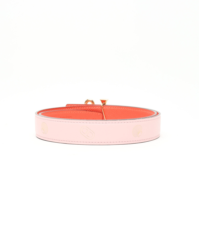 Hermès Sur Mer Reversible Leather and Cor Baroque Belt Buckle