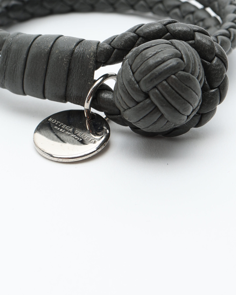 Bottega Veneta Intrecciato Leather Bracelet