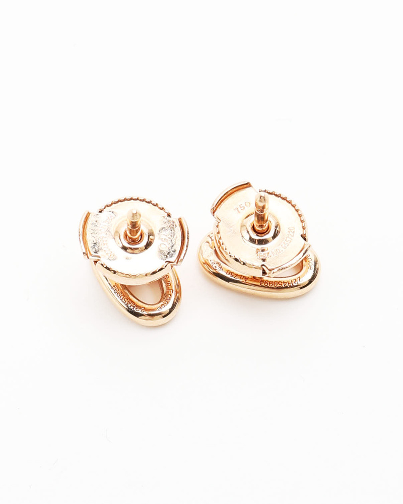Hermès Chaîne d'Ancre 18kt Pink Gold Earrings