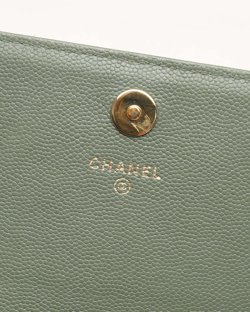 Chanel Square Caviar Wallet On Chain Bag