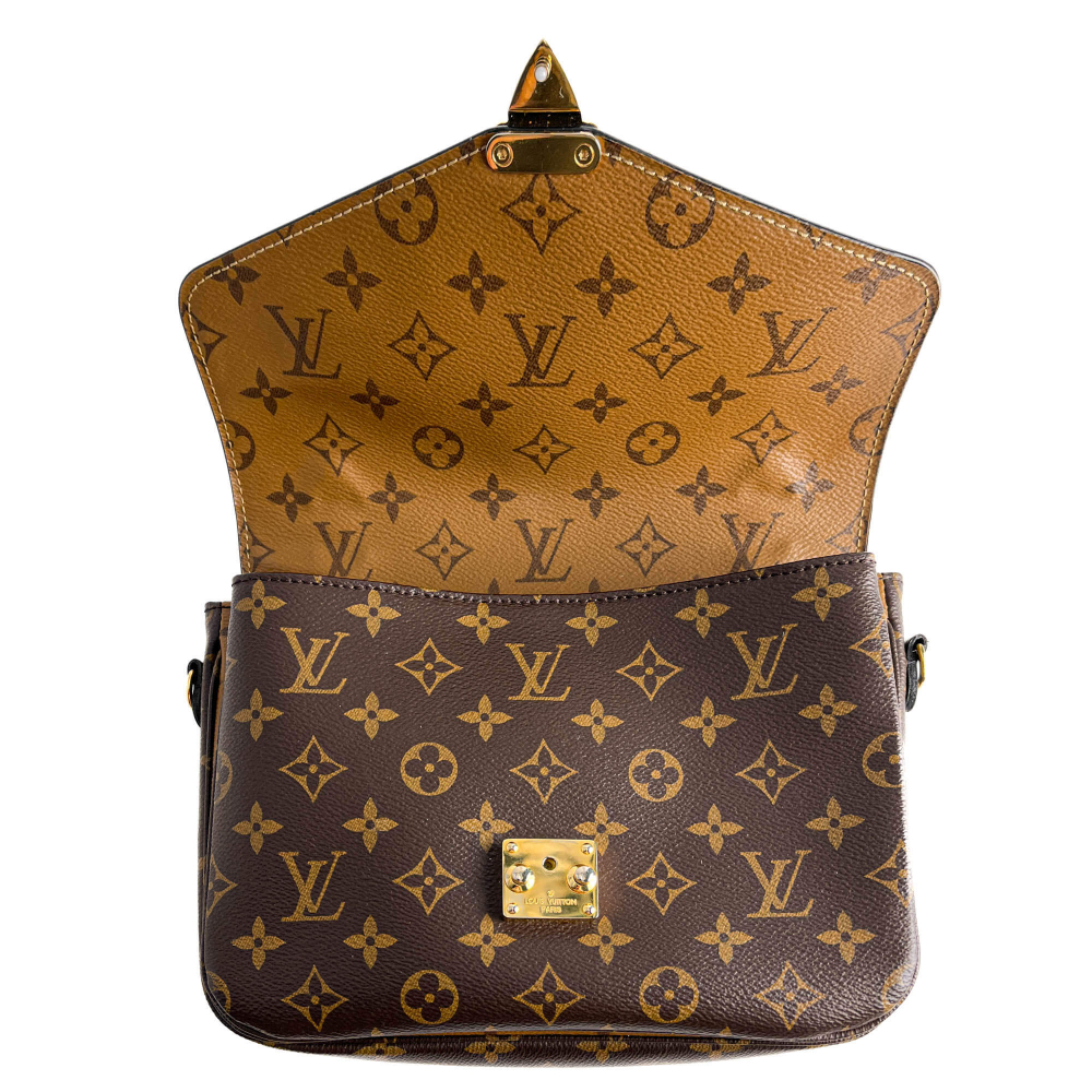 Louis Vuitton Pochette Métis Canvas 2-Ways Flap Crossbody Monogram Reverse
