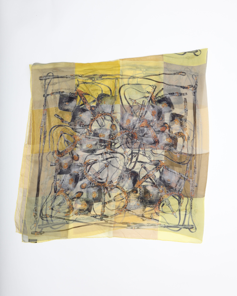 Hermès Brides Rebelles Silk Scarf