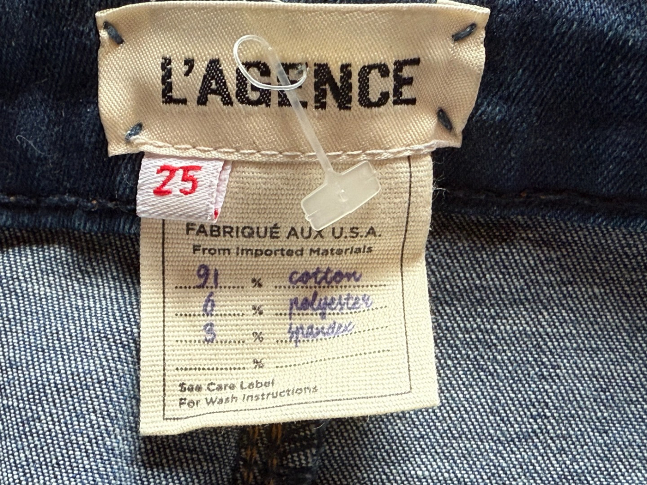 FRAME Coupe courte Serena High Rise Baby Flare, Azul, 25