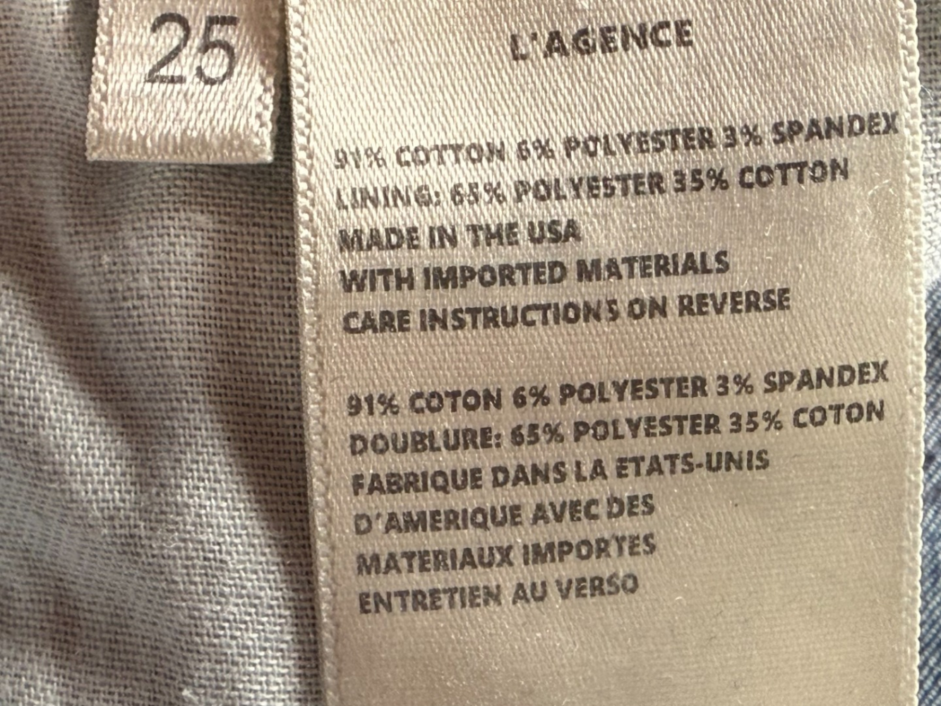 FRAME Coupe courte Serena High Rise Baby Flare, Azul, 25