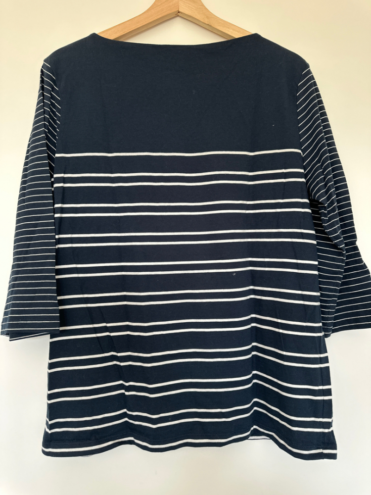 Tommy Hilfiger Marineblaues Oberteil mit Rundhalsausschnitt