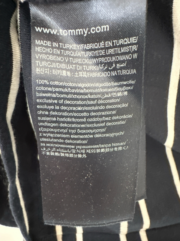 Tommy Hilfiger Marineblaues Oberteil mit Rundhalsausschnitt